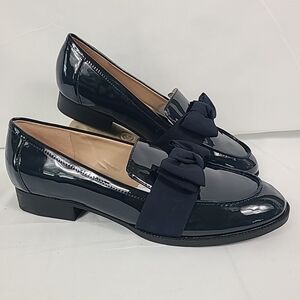 NEW Bandolino Women's Lindio 3 Ribbon Blue Slip On Casual Loafers Flats Sz 11